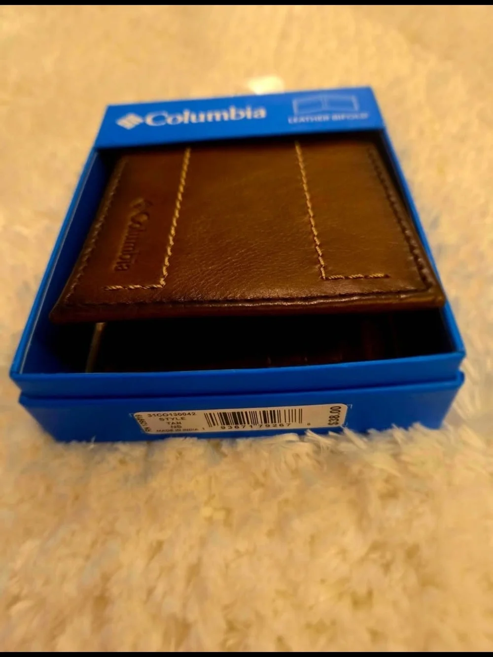 Men's Columbia RFID Genuine Leather Extra Capacity Bifold Wallet